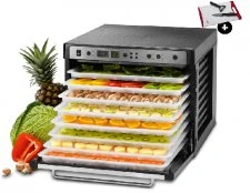 Suszarka  owoców Sedona Combo z wyłącznikiem czasowym- 9 sit, czarna (SD-P9150)